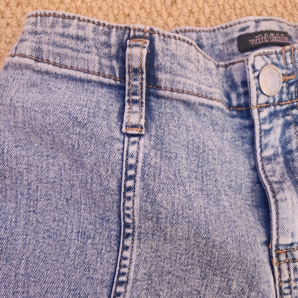 Blue jean shorts